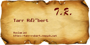 Tarr Róbert névjegykártya