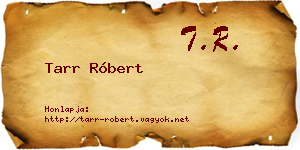 Tarr Róbert névjegykártya