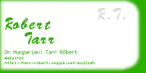 robert tarr business card